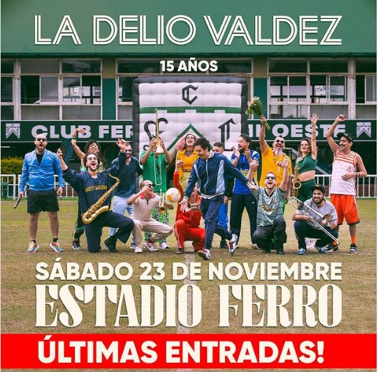 La Delio Valdez celebra sus 15 años en el Estadio Ferro