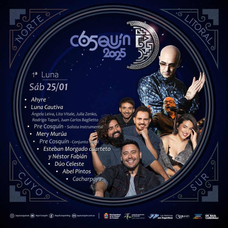 GRILLA ARTISTAS COSQUIN FOLKLORE 2025