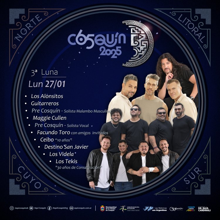 GRILLA ARTISTAS COSQUIN FOLKLORE 2025