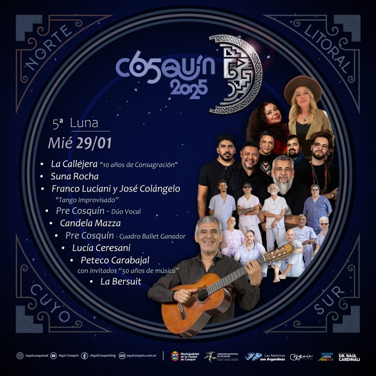 GRILLA ARTISTAS COSQUIN FOLKLORE 2025