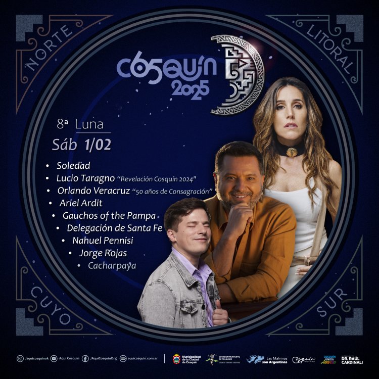 GRILLA ARTISTAS COSQUIN FOLKLORE 2025