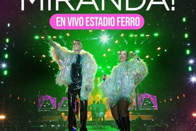 Miranda! lanza el registro de su show en Ferro