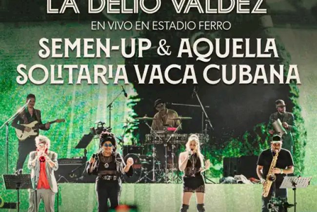 La Delio Valdez versiona a Los Redondos con integrantes de LFDAA