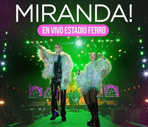 Miranda! lanza el registro de su show en Ferro