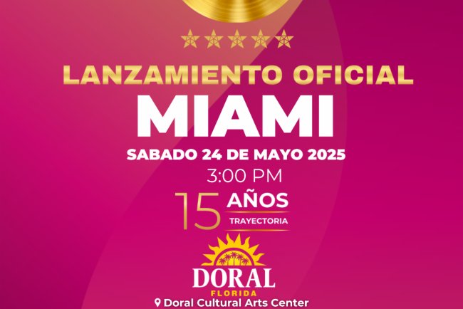 MIAMI SE PREPARA PARA RECIBIR EL GRAN LANZAMIENTO DE LA 15a EDICION DE LOS LATINO MUSIC AWARDS 2025