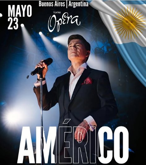 Américo llega a Buenos Aires con un show conmemorativo