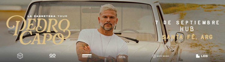 PEDRO CAPO  en HUB - 7 de septiembre en Santa Fe