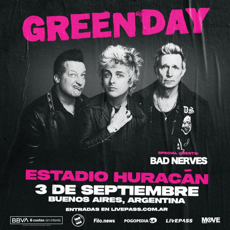 GREEN DAY en el estadio de Huracán, Argentina