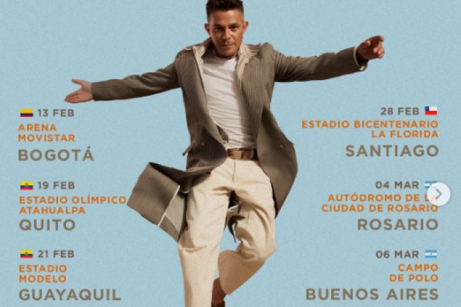 Alejandro Sanz anuncia su regreso a la Argentina